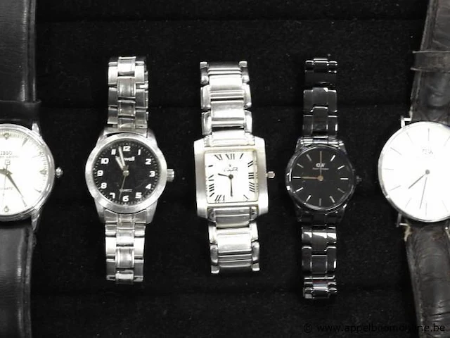 8 diverse horloges w.o. dw, fossil, kenneth cole, ibso enz - afbeelding 3 van  3