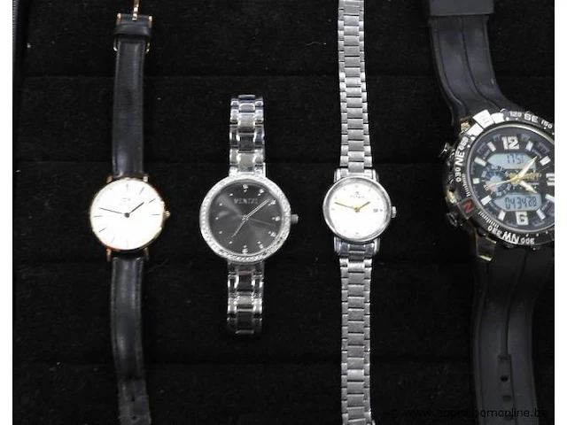 8 diverse horloges w.o. dw, venizi, titan, nine west, q&q, emperio - afbeelding 2 van  4