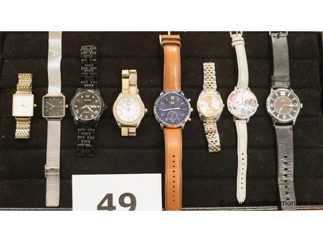 8 diverse horloges wo fossil, storm, bigotti, olivia burton enz - afbeelding 1 van  4
