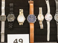 8 diverse horloges wo fossil, storm, bigotti, olivia burton enz - afbeelding 1 van  4
