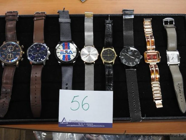 8 diverse horloges w.o. hilfiger, casio, cluse, michael kors, gianello, enz - afbeelding 1 van  4