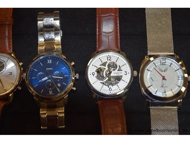8 diverse horloges wo hilfinger, fossil, martyn line, casio enz - afbeelding 3 van  4