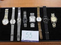 8 diverse horloges w.o. orient, skagen, esprit, power, casi.o, micahel kors - afbeelding 1 van  3