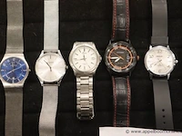 8 diverse horloges wo skagen, citizen, pulsar, fossile enz - afbeelding 2 van  4