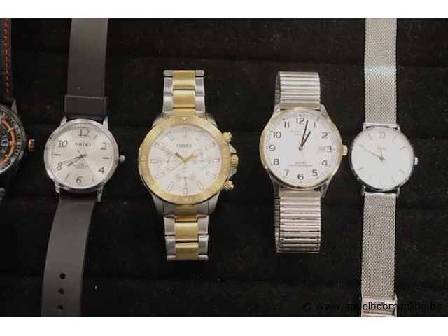 8 diverse horloges wo skagen, citizen, pulsar, fossile enz - afbeelding 4 van  4