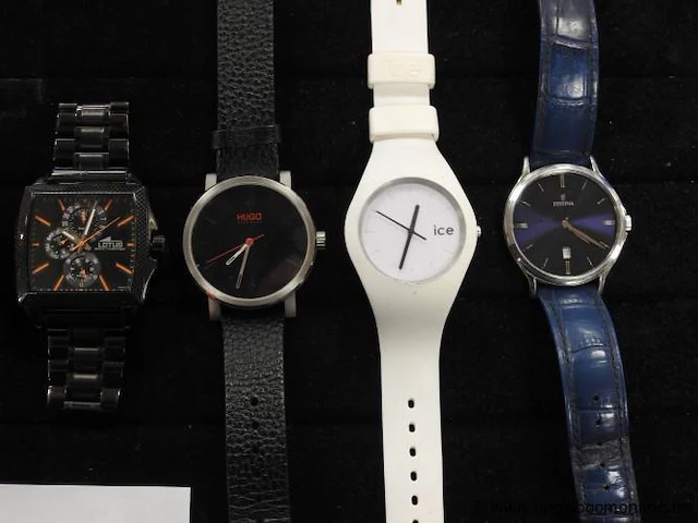 8 diverse horloges w.o. wristology, q&q, festina, boss, lotus, ice enz - afbeelding 4 van  4