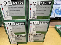 8 dozen houtdraadbouten; afdekdopjes - afbeelding 3 van  6