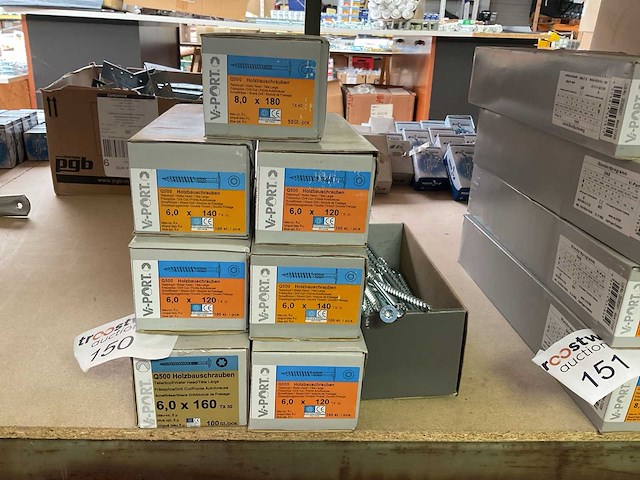 8 dozen lange houtschroeven - afbeelding 1 van  6