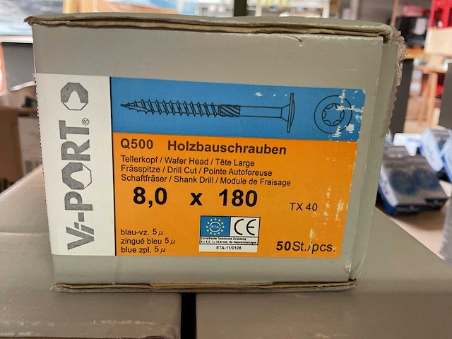 8 dozen lange houtschroeven - afbeelding 2 van  6