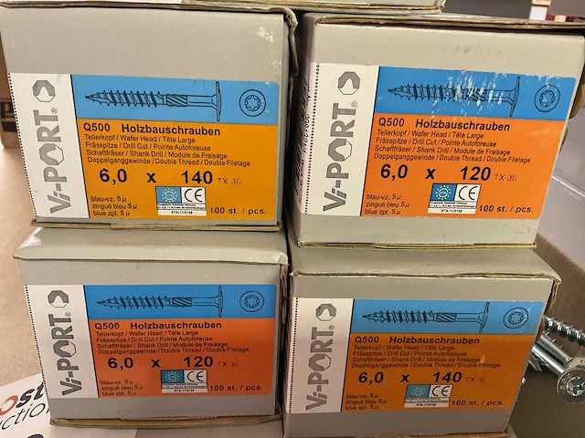 8 dozen lange houtschroeven - afbeelding 3 van  6