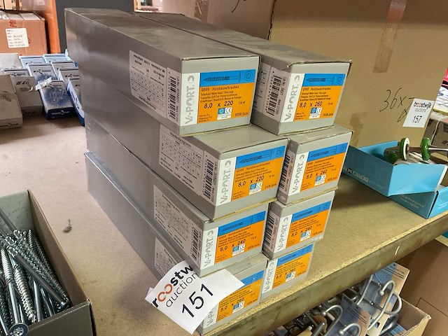 8 dozen lange houtschroeven - afbeelding 2 van  8