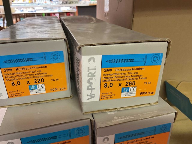 8 dozen lange houtschroeven - afbeelding 3 van  8