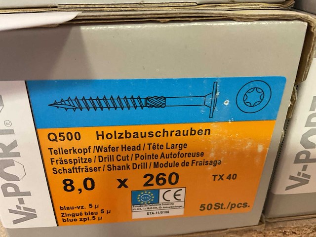 8 dozen lange houtschroeven - afbeelding 6 van  8