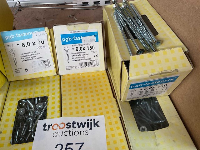 8 dozen lange houtschroeven - afbeelding 2 van  6