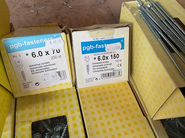 8 dozen lange houtschroeven - afbeelding 3 van  6