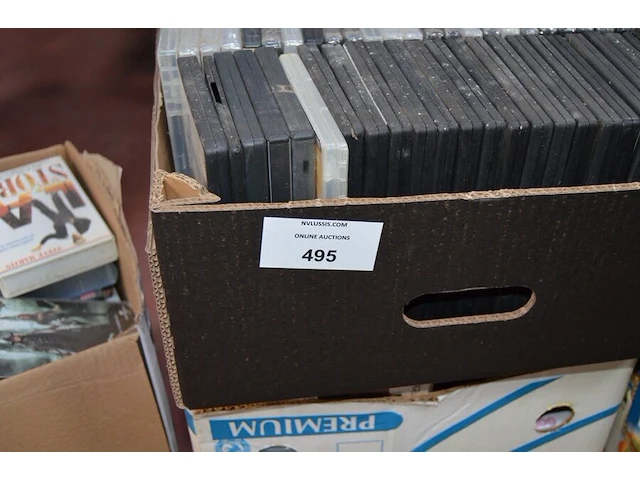 8 dozen met ca. 500 stuks dvds, 5 dozen met ca. 120 vhs videocassettes - afbeelding 6 van  11