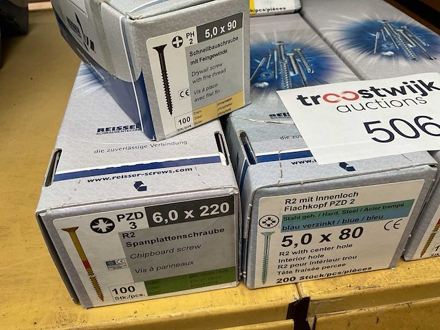 8 dozen spaanplaatschroeven - afbeelding 2 van  8