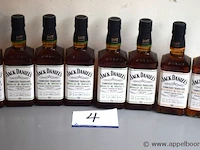 8 flessen à 70cl whiskey jack daniels tenessee travelers, 4x bodl & spicey, 2x sweet & oak 53%