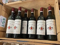 8 flessen château la gaffelière saint emillion, 1975 - afbeelding 2 van  2