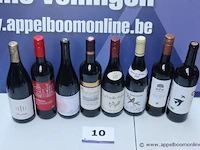 8 flessen diverse rode wijn - afbeelding 1 van  3