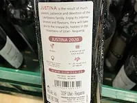 8 flessen rode wijn fabr justina de moya - afbeelding 3 van  3