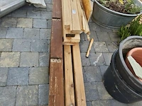 ±8 houten balken - afbeelding 1 van  3