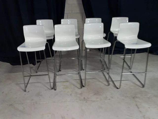 8 ikea barstoelen - afbeelding 1 van  3