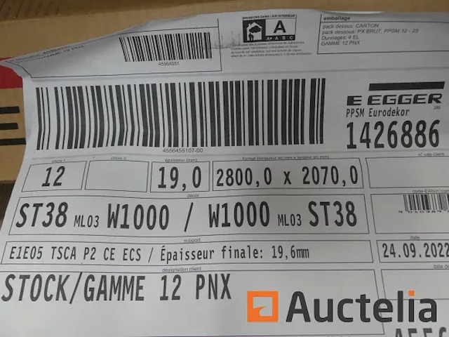 8 melamine spaanplaat panelen egger st38 ml03 w1000 - afbeelding 2 van  2