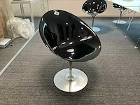 8 metalen design bijzetkuipstoelen kartell