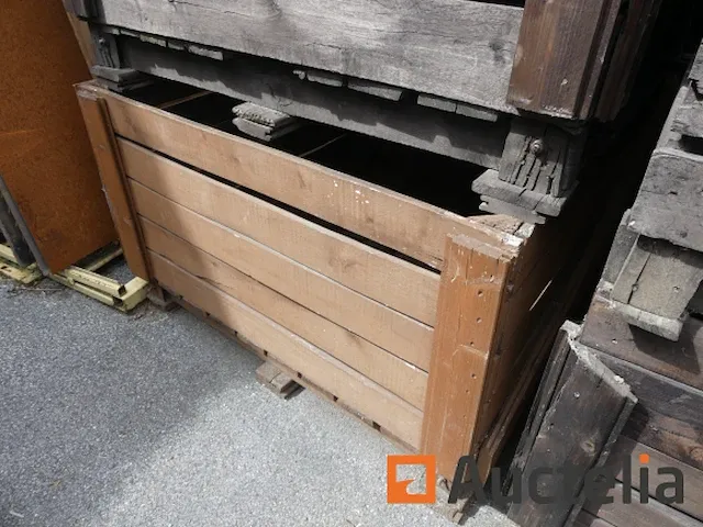 8 oude houten fruitkratten - afbeelding 2 van  6