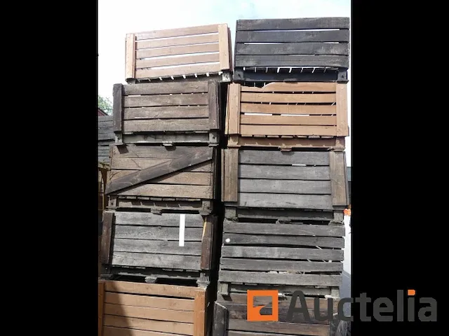 8 oude houten fruitkratten - afbeelding 6 van  6