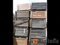 8 oude houten fruitkratten - afbeelding 6 van  6