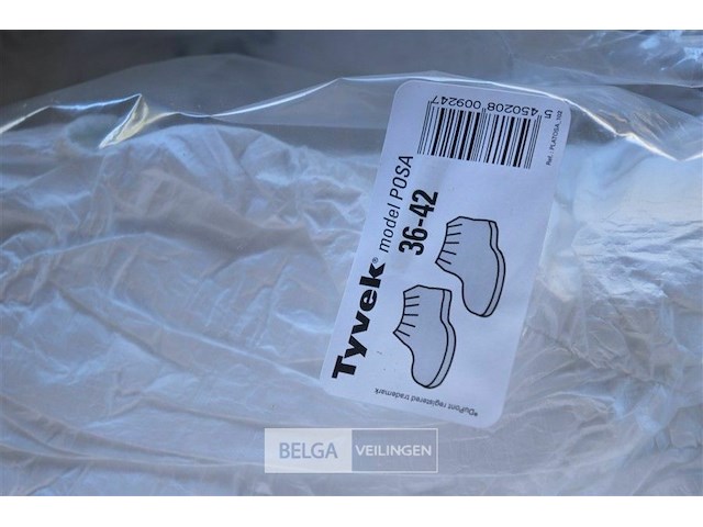8 pakken tyvek wegwerp schoenovertrek 36/42 - afbeelding 2 van  3