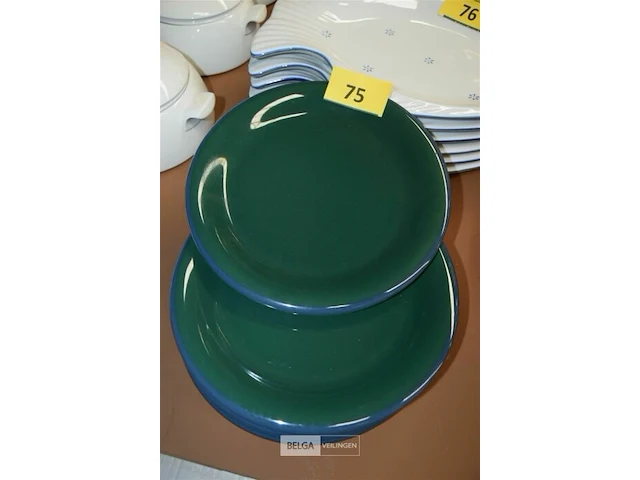 8 platte borden ø 27 cm - afbeelding 2 van  2