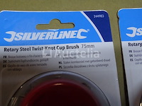 8 silverline gedraaide staaldraad boorborstels - afbeelding 2 van  5