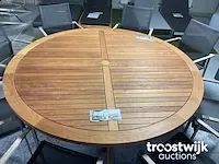 8 stoelen in batyline met teak barlow tyrie - afbeelding 1 van  4