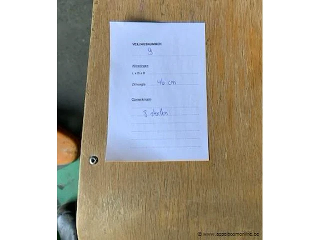 8 stoelen zithoogte 46 cm - afbeelding 2 van  2