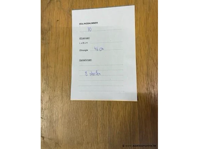 8 stoelen zithoogte 46 cm - afbeelding 2 van  2