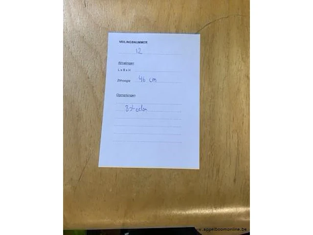 8 stoelen zithoogte 46 cm - afbeelding 2 van  2