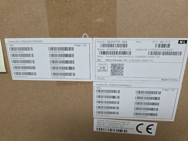 8 stuks huawei sun2000-450w-p2 smart optimizer - afbeelding 3 van  8