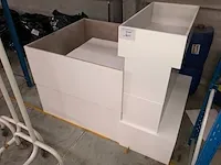 8 witte houten blokken - afbeelding 1 van  2