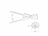 8 x 100w 5000k led straatverlichting met lens waterdicht kantelbaar - afbeelding 10 van  10