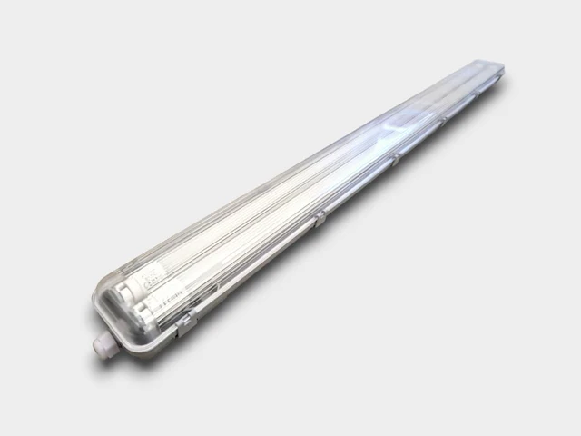 8 x 120cm dubbele led tl t8 armaturen waterdicht - afbeelding 1 van  10