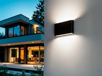 8 x 12w led wandlamp duo licht zwart warm wit waterdicht - afbeelding 1 van  10