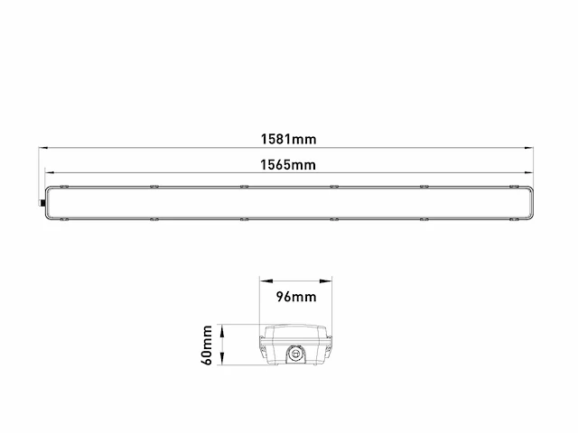8 x 150cm dubbele led tl t8 armaturen waterdicht - afbeelding 2 van  10