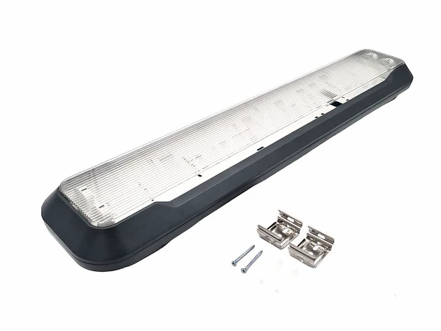 8 x 60cm pro dubbele led tl t8 armaturen waterdicht donkergrijs met reflector - afbeelding 6 van  7