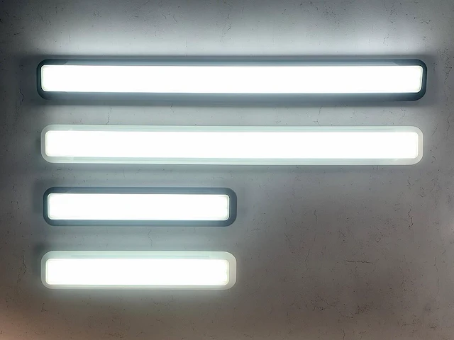 8 x 60cm pro dubbele led tl t8 armaturen waterdicht donkergrijs met reflector - afbeelding 7 van  7