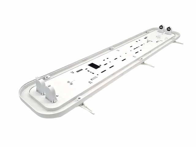 8 x 60cm pro dubbele led tl t8 armaturen waterdicht wit met reflector - afbeelding 3 van  6