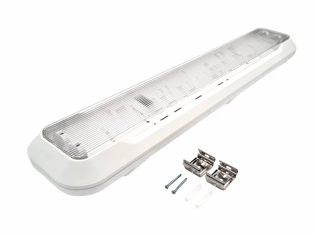 8 x 60cm pro dubbele led tl t8 armaturen waterdicht wit met reflector - afbeelding 4 van  6