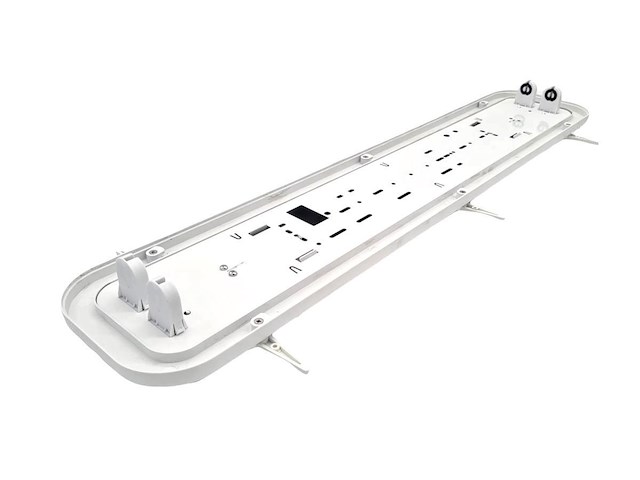 8 x 60cm pro dubbele led tl t8 armaturen waterdicht wit met reflector - afbeelding 7 van  8